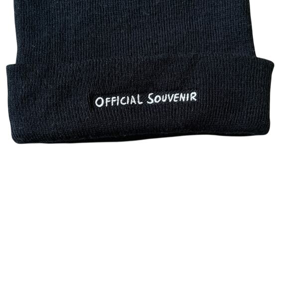 Authentic Travis Scott Astroworld Festival Black Beanie Hat Size OS NWOT - Picture 3 of 5